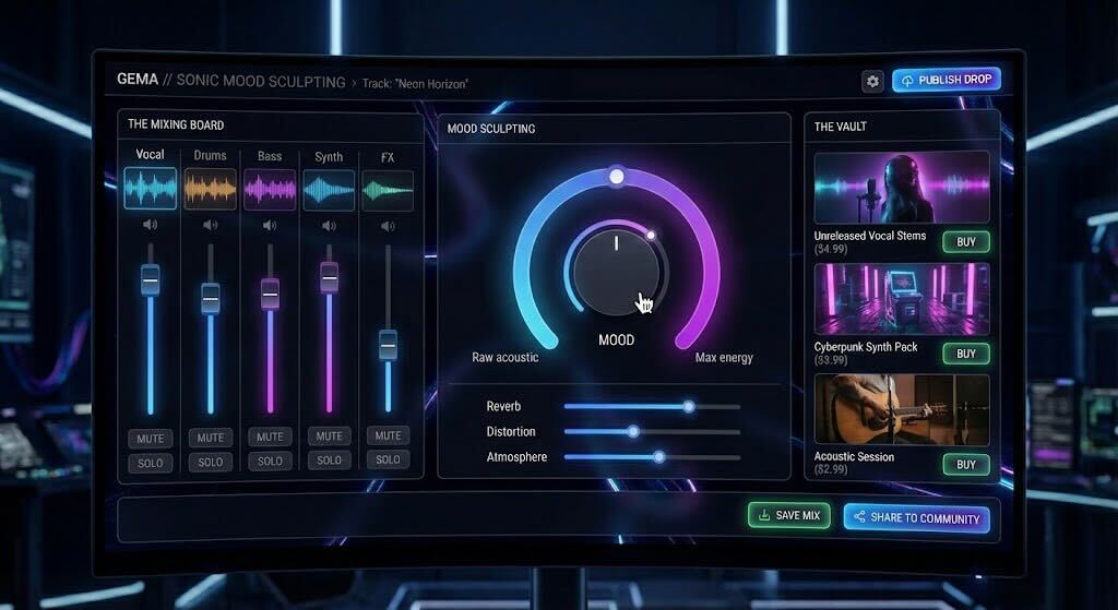 Sonic Mood Sculpting UI